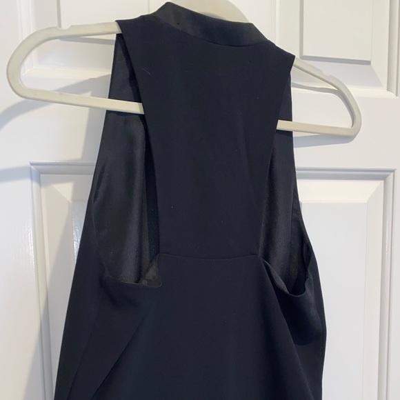 NWT Parker Racer Back-back Tuxedo Crepe Jumpsuit - Picture 6 of 9